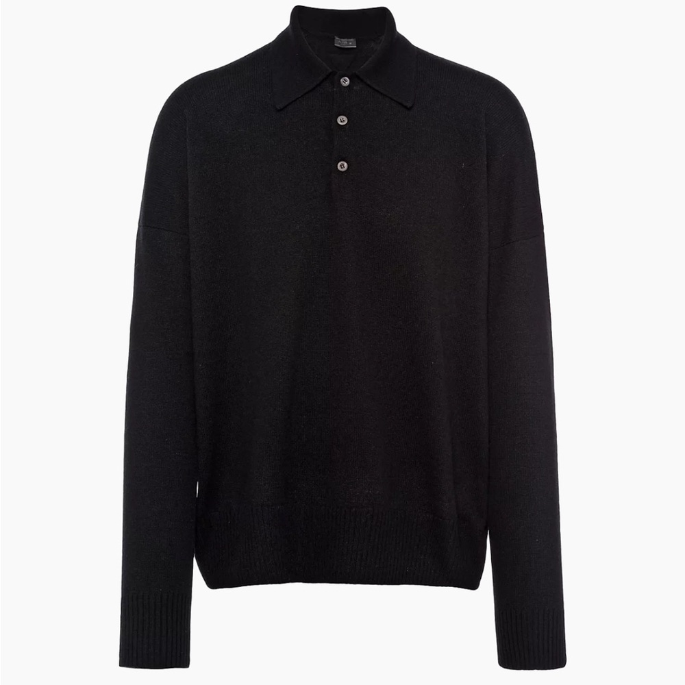 Prada Cashmere Polo Sweater